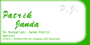 patrik janda business card